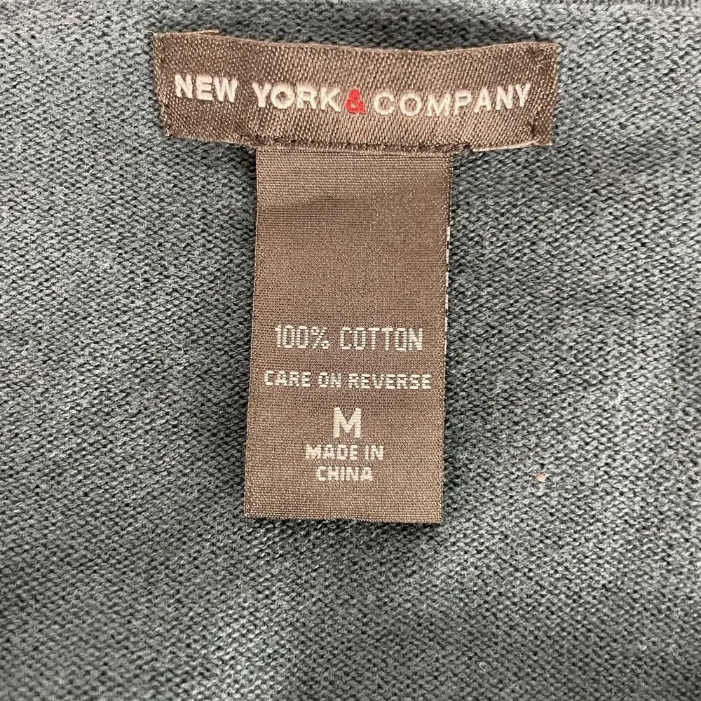 New York & Company argyle cardigan Dip-Dye Teal, Blue, White Medium